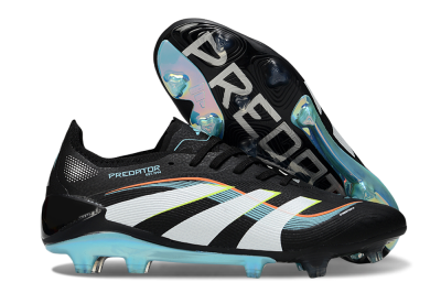 Adidas Predator 25 Elite FG Firm Ground Soccer Cleats - Black/White/Jade