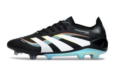 Adidas Predator 25 Elite FG Firm Ground Soccer Cleats - Black/White/Jade