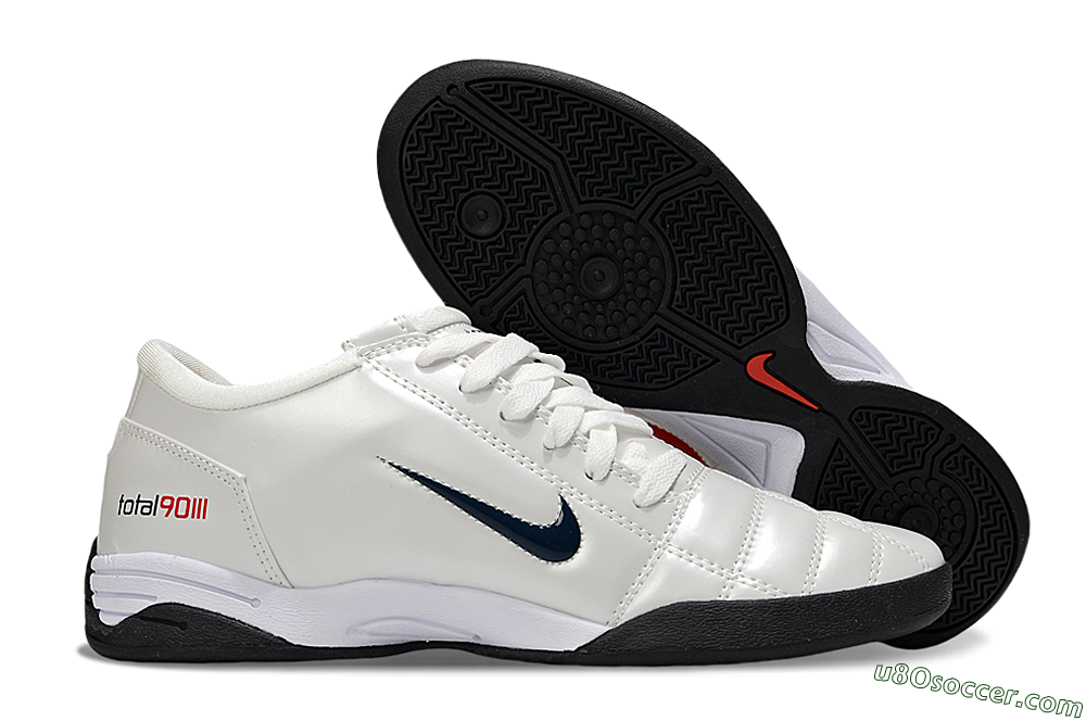 Nike Total 90 III IC Indoor & Futsal Soccer Shoes - Beige/Black/White 1