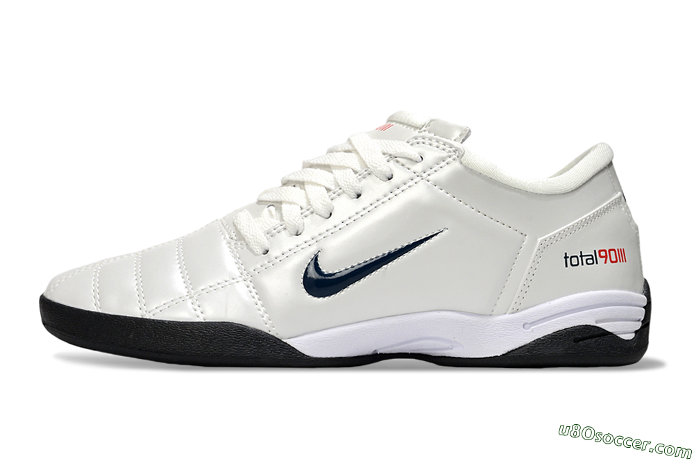 Nike Total 90 III IC Indoor & Futsal Soccer Shoes - Beige/Black/White 2