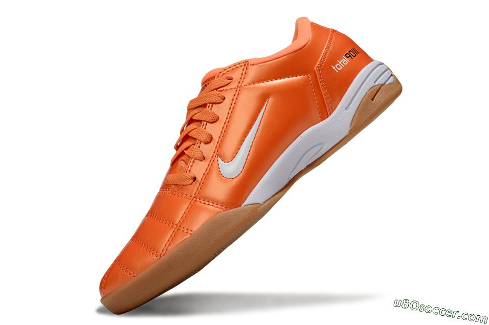 Nike Total 90 III IC Indoor & Futsal Soccer Shoes - Orange/White/Brown 5
