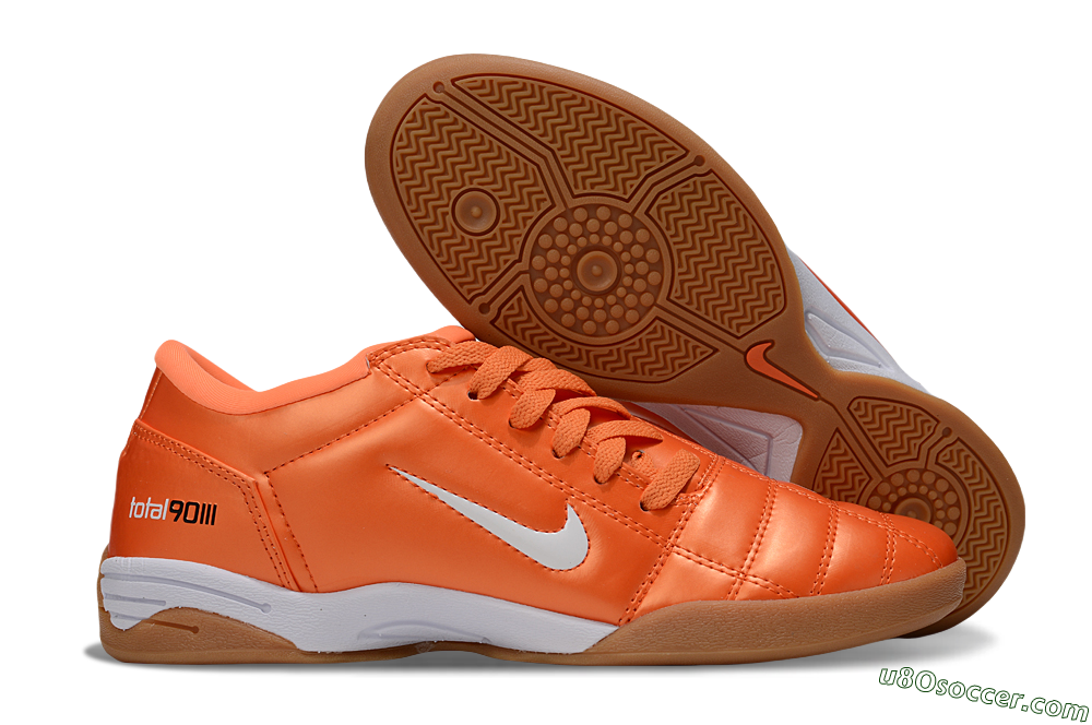 Nike Total 90 III IC Indoor & Futsal Soccer Shoes - Orange/White/Brown 1