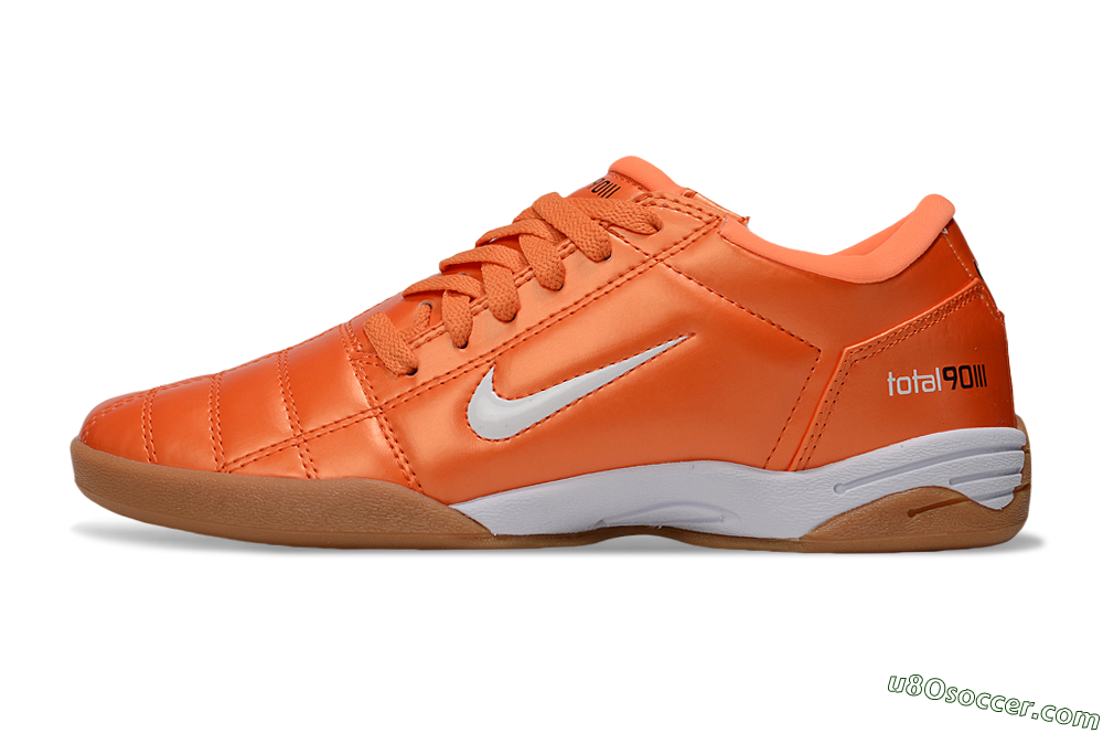 Nike Total 90 III IC Indoor & Futsal Soccer Shoes - Orange/White/Brown 2