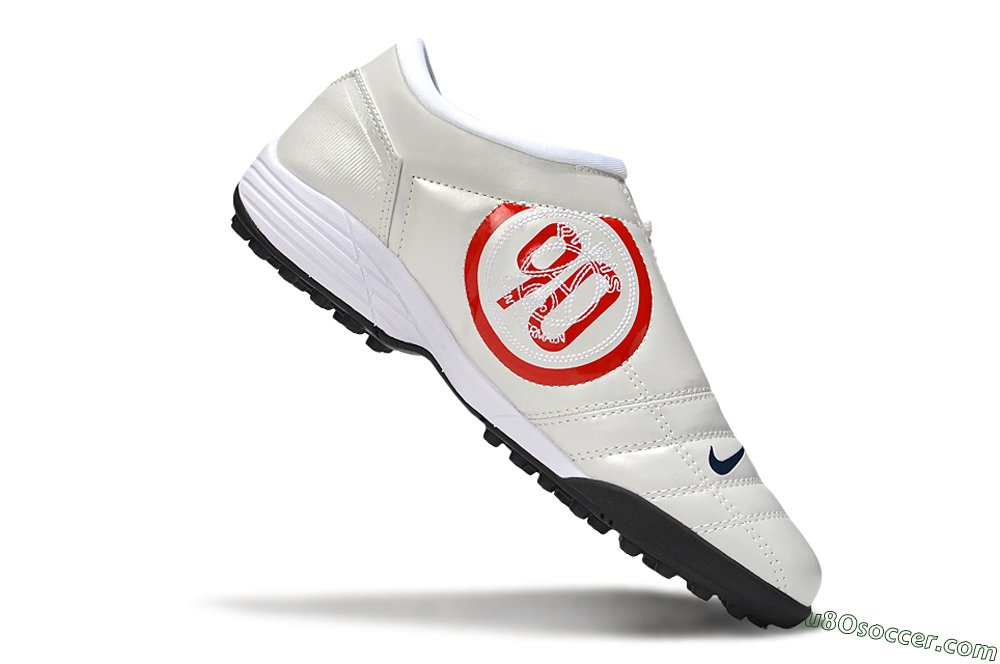 Nike Total 90 III TF Artificial Turf Soccer Shoes - Beige/Black/White 4