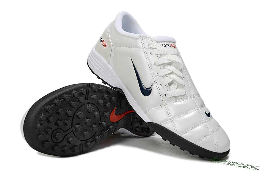 Nike Total 90 III TF Artificial Turf Soccer Shoes - Beige/Black/White 3