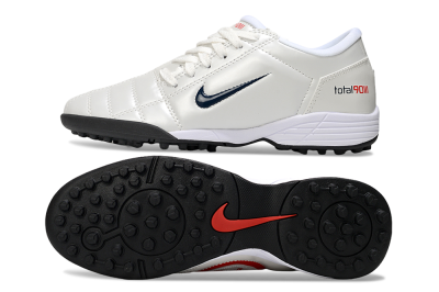 Nike Total 90 III TF Artificial Turf Soccer Shoes - Beige/Black/White