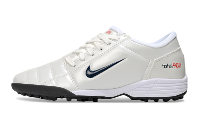 Nike Total 90 III TF Artificial Turf Soccer Shoes - Beige/Black/White