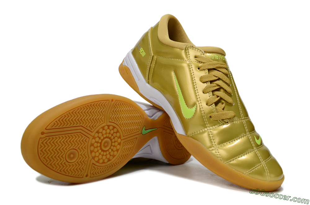 Nike Total 90 III IC Indoor & Futsal Soccer Shoes - Gold/Yellow/White 3