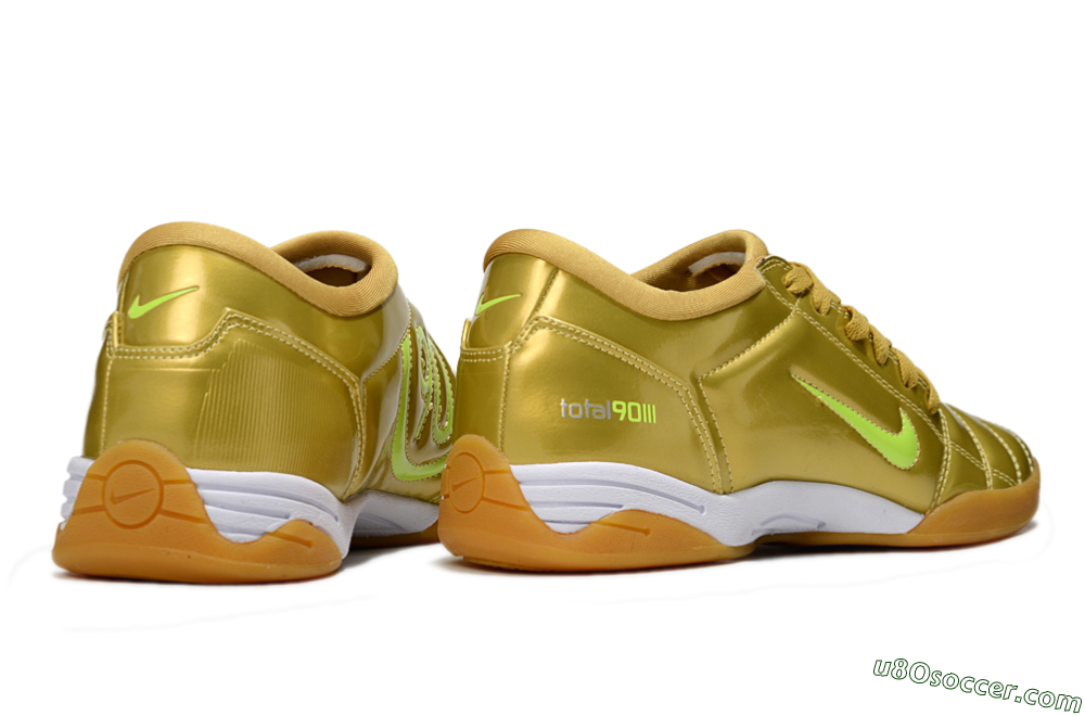 Nike Total 90 III IC Indoor & Futsal Soccer Shoes - Gold/Yellow/White 6