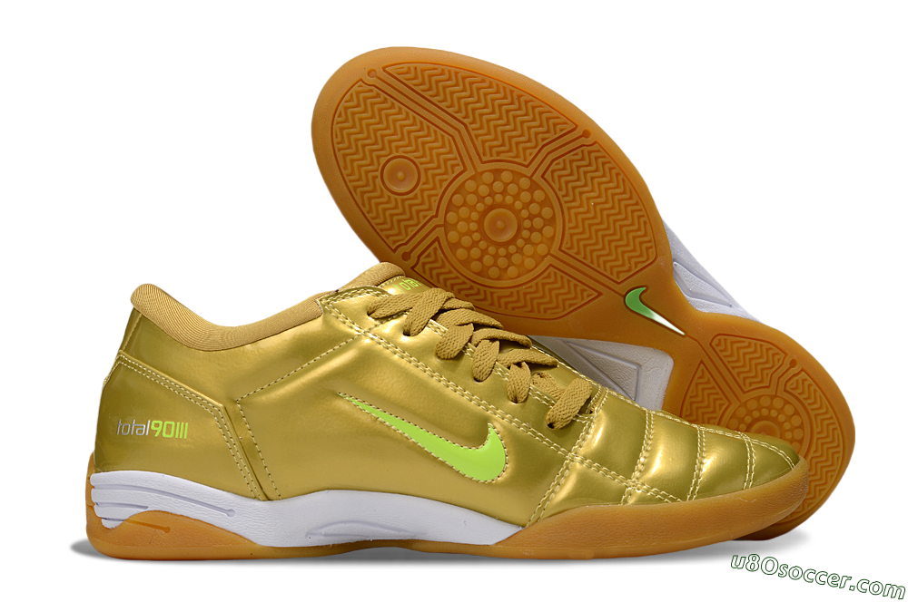 Nike Total 90 III IC Indoor & Futsal Soccer Shoes - Gold/Yellow/White 1