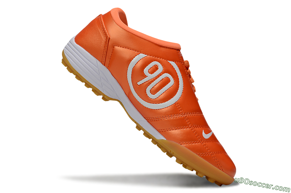 Nike Total 90 III TF Artificial Turf Soccer Shoes - Orange/White/Brown 4