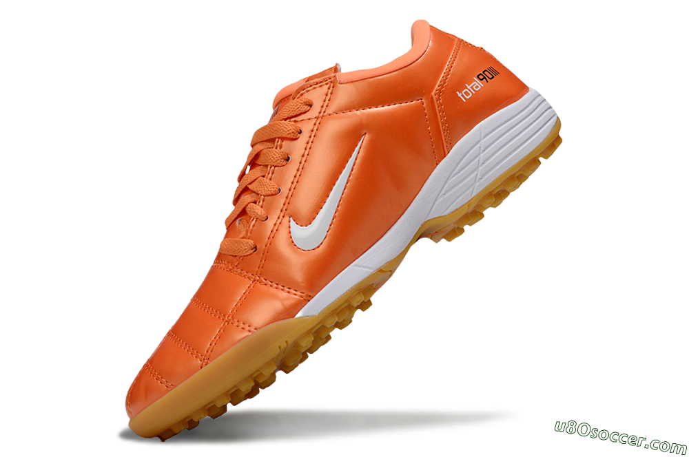 Nike Total 90 III TF Artificial Turf Soccer Shoes - Orange/White/Brown 5