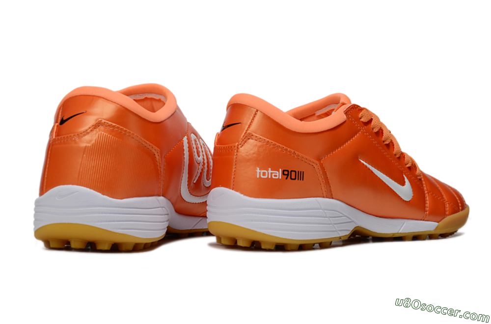 Nike Total 90 III TF Artificial Turf Soccer Shoes - Orange/White/Brown 6