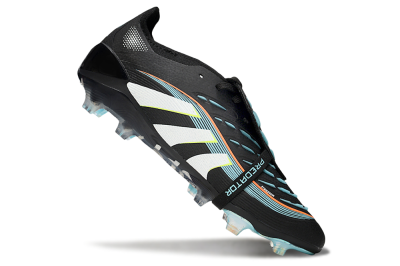 Adidas Predator 25 Elite Foldover Tongue FG Firm Ground Soccer Cleats - Black/White/Jade