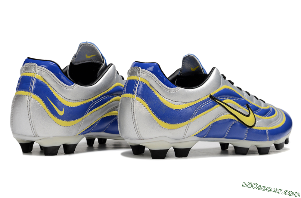 Nike Mercurial Vapor R9 FG Firm Ground Soccer Cleats - Blue/Silver/Yellow 5