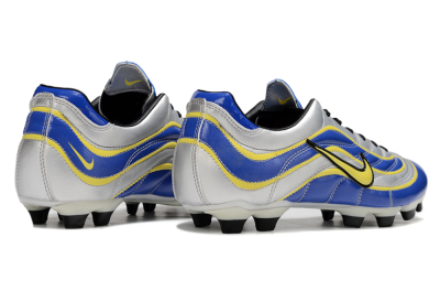 Nike Mercurial Vapor R9 FG Firm Ground Soccer Cleats - Blue/Silver/Yellow