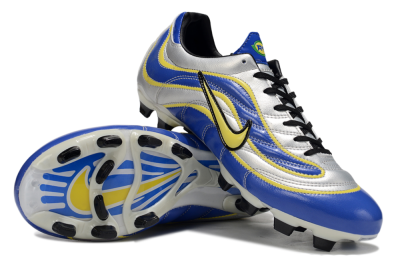 Nike Mercurial Vapor R9 FG Firm Ground Soccer Cleats - Blue/Silver/Yellow