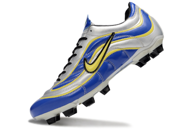 Nike Mercurial Vapor R9 FG Firm Ground Soccer Cleats - Blue/Silver/Yellow