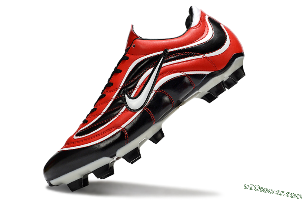 Nike Mercurial Vapor R9 FG Firm Ground Soccer Cleats - Red/Black/White 4