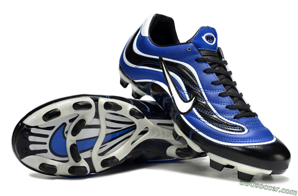 Nike Mercurial Vapor R9 FG Firm Ground Soccer Cleats - Blue/Black/White 3