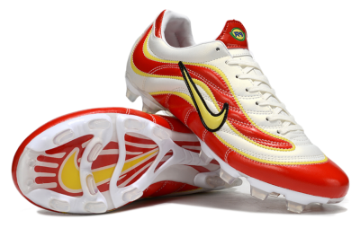 Nike Mercurial Vapor R9 FG Firm Ground Soccer Cleats - White/Red/Yellow