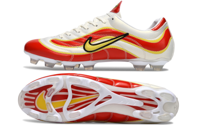 Nike Mercurial Vapor R9 FG Firm Ground Soccer Cleats - White/Red/Yellow