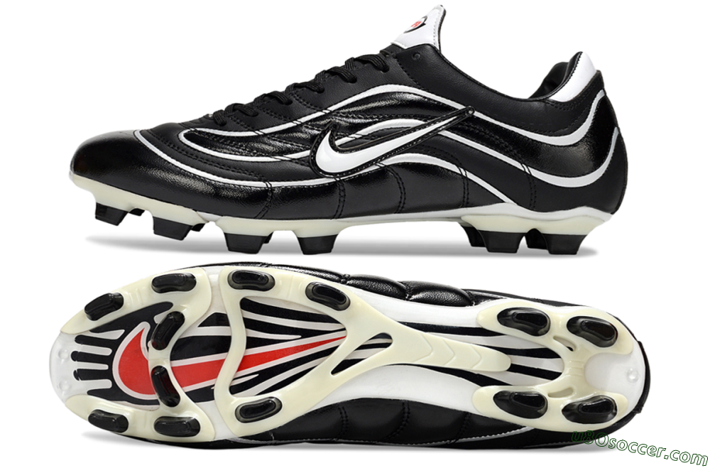 Nike Mercurial Vapor R9 FG Firm Ground Soccer Cleats - Black/White/Red 0