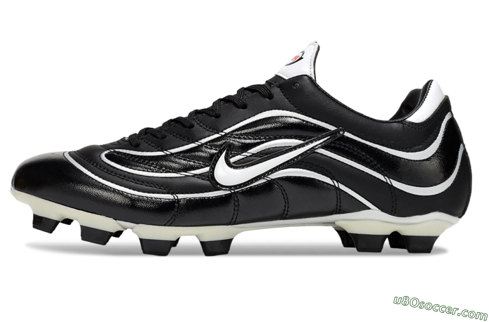 Nike Mercurial Vapor R9 FG Firm Ground Soccer Cleats - Black/White/Red 2