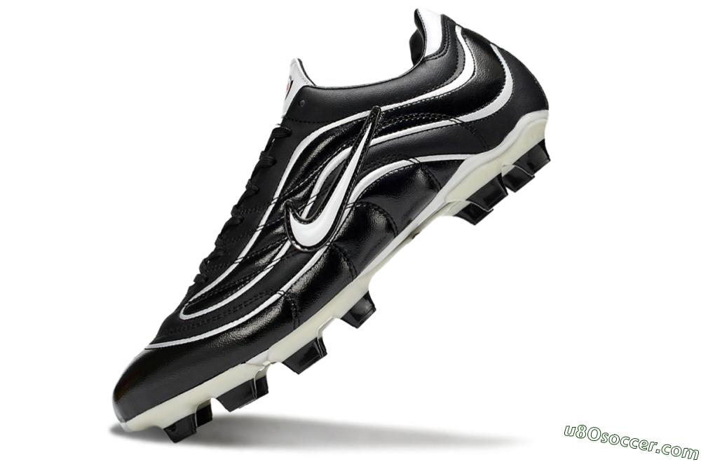 Nike Mercurial Vapor R9 FG Firm Ground Soccer Cleats - Black/White/Red 4