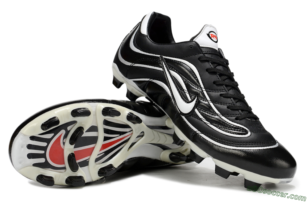 Nike Mercurial Vapor R9 FG Firm Ground Soccer Cleats - Black/White/Red 3