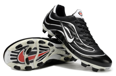 Nike Mercurial Vapor R9 FG Firm Ground Soccer Cleats - Black/White/Red