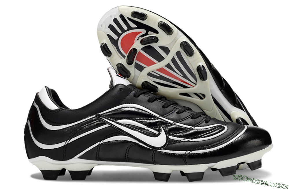Nike Mercurial Vapor R9 FG Firm Ground Soccer Cleats - Black/White/Red 1