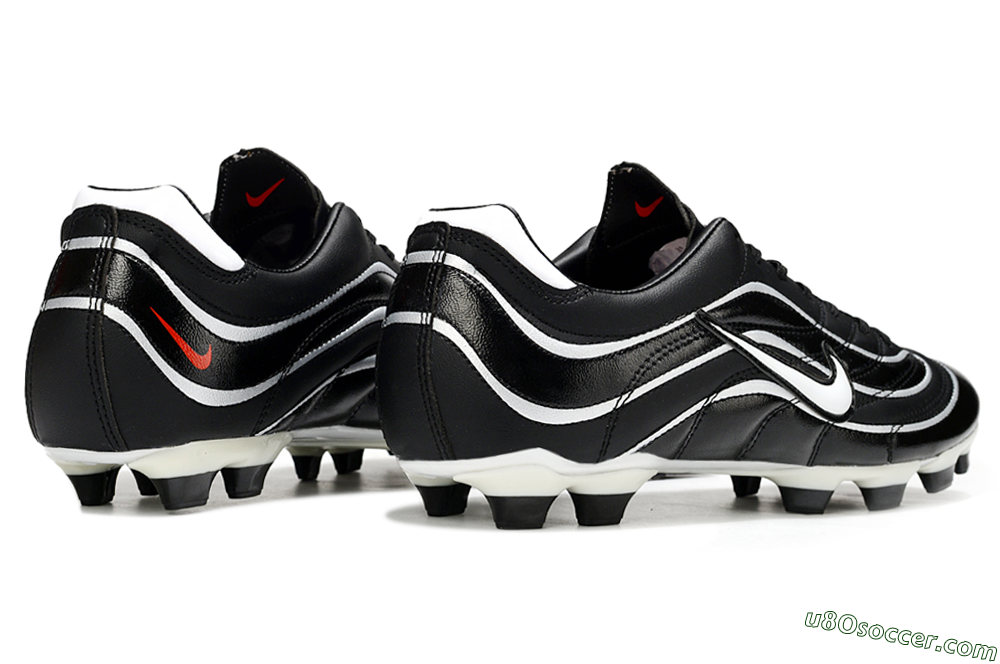 Nike Mercurial Vapor R9 FG Firm Ground Soccer Cleats - Black/White/Red 5