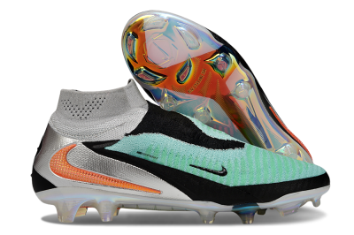 Nike Phantom 6 High Elite FG Firm Ground Soccer Cleats - Jade/Black/Orange