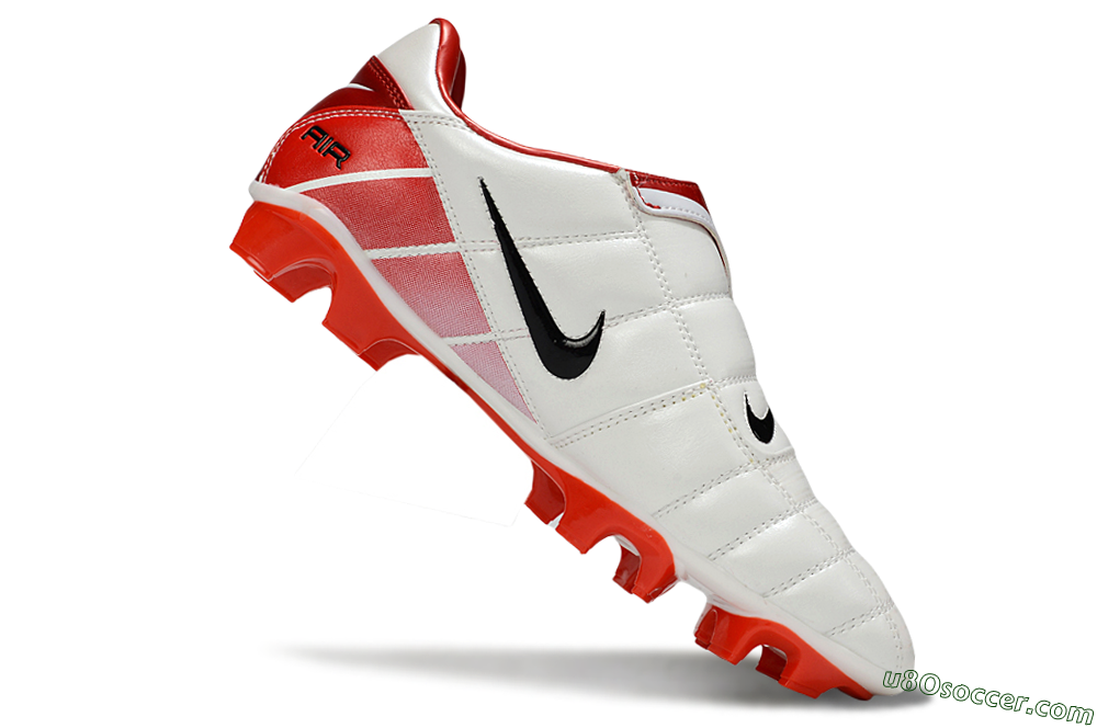 Nike Air Zoom Total 90 III FG Firm Ground Soccer Cleats - White/Black/Red 4