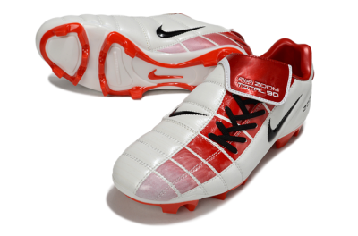 Nike Air Zoom Total 90 III FG Firm Ground Soccer Cleats - White/Black/Red