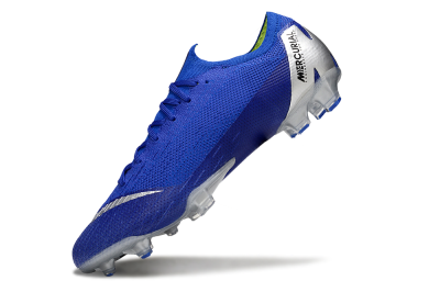 Nike Mercurial Vapor 12 Elite FG Firm Ground Soccer Cleats - Blue/Silver/Black