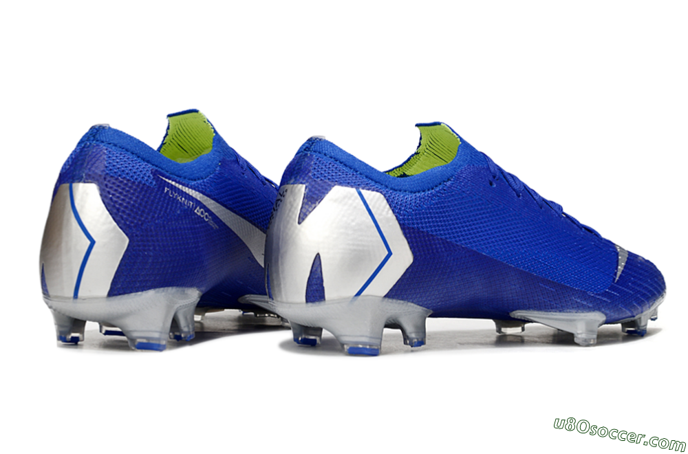 Nike Mercurial Vapor 12 Elite FG Firm Ground Soccer Cleats - Blue/Silver/Black 6
