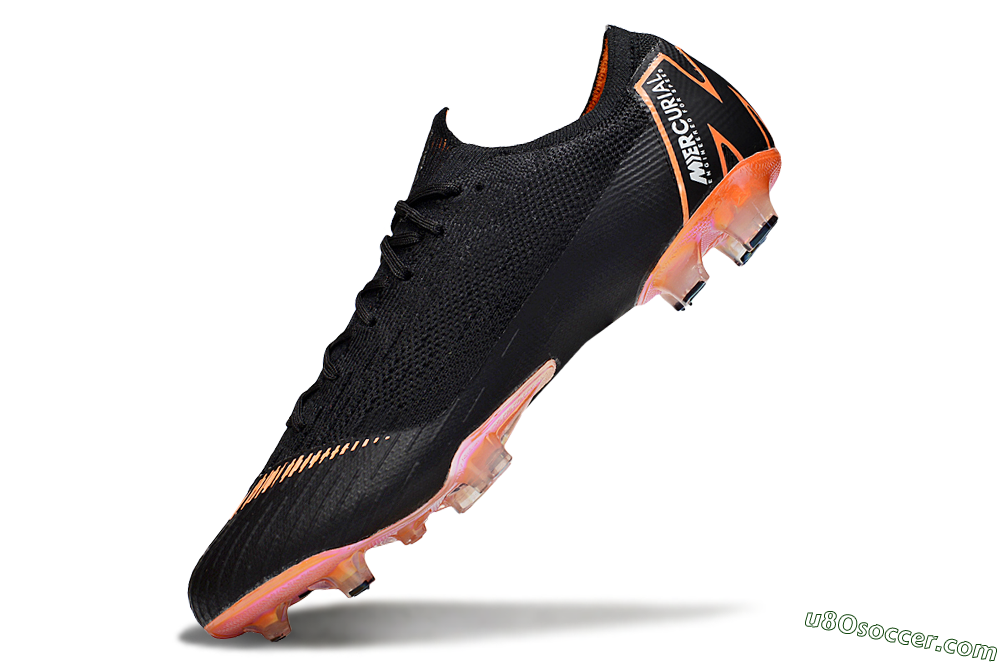 Nike Mercurial Vapor 12 Elite FG Firm Ground Soccer Cleats - Black/White/Gold 5