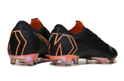 Nike Mercurial Vapor 12 Elite FG Firm Ground Soccer Cleats - Black/White/Gold
