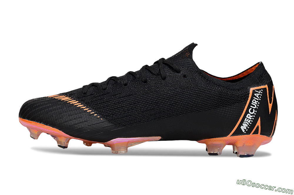 Nike Mercurial Vapor 12 Elite FG Firm Ground Soccer Cleats - Black/White/Gold 2