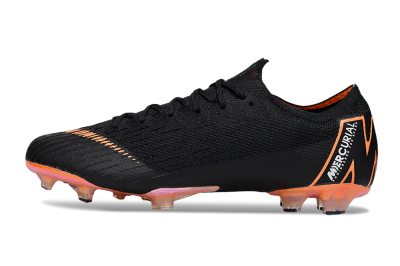 Nike Mercurial Vapor 12 Elite FG Firm Ground Soccer Cleats - Black/White/Gold
