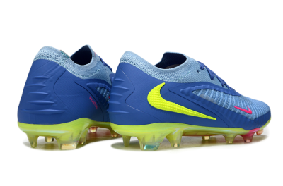 Nike Phantom 6 Low Elite FG Firm Ground Soccer Cleats - Blue/Pink/Yellow