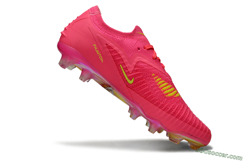 Nike Phantom 6 Low Elite FG Firm Ground Soccer Cleats - Pink/Yellow/Gold 4