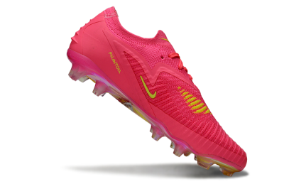 Nike Phantom 6 Low Elite FG Firm Ground Soccer Cleats - Pink/Yellow/Gold