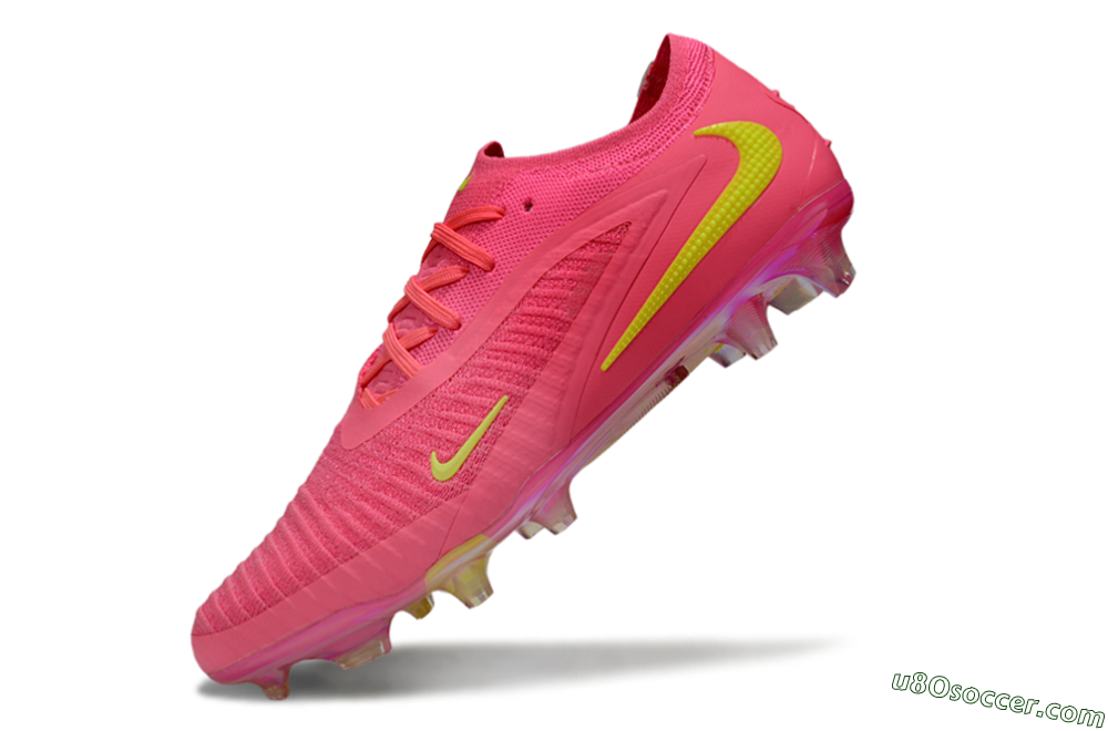 Nike Phantom 6 Low Elite FG Firm Ground Soccer Cleats - Pink/Yellow/Gold 5