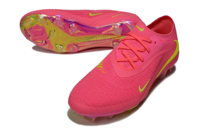 Nike Phantom 6 Low Elite FG Firm Ground Soccer Cleats - Pink/Yellow/Gold