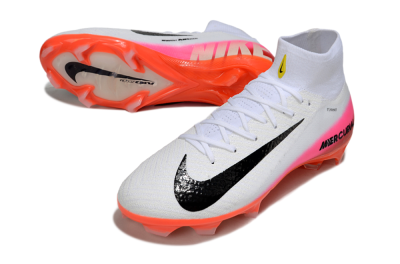 Nike Air Zoom Mercurial Superfly 10 Elite FG Firm Ground Soccer Cleats - White/Black/Pink