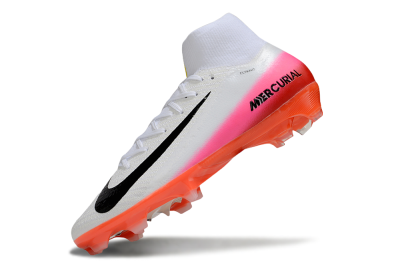 Nike Air Zoom Mercurial Superfly 10 Elite FG Firm Ground Soccer Cleats - White/Black/Pink