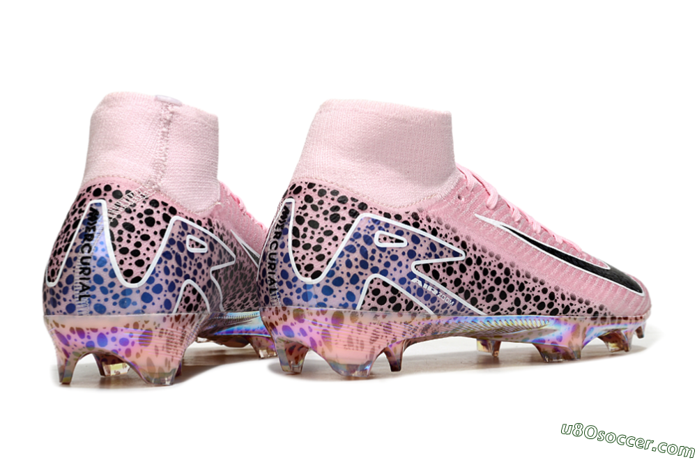 Nike Air Zoom Mercurial Superfly 10 Elite FG Firm Ground Soccer Cleats - Pink/Black/White 6